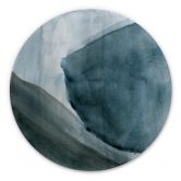 Alu-Dibond Nouveauprints - Aquamarin - Rund 