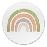 Alu-Dibond Nouveauprints - Regenbogen Aquarell - Rund 