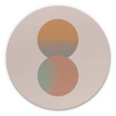 Alu-Dibond Orara Studio - Sonne und Mond - Rund 