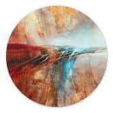 Wandbild Leuchtender Horizont am Wasser - Schmucker - Alu-Dibond Rund 