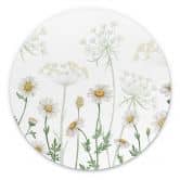 Tableau sur alu-Dibond rond Sir Edward - Promenade printanière fleurie 