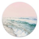 Alu-Dibond Rosa Himmel über dem Meer - Sisi & Seb - Rund 