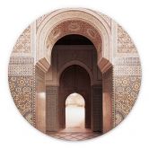 Wandbild Orientalisches Tor mit Mosaiken - Sisi & Seb - Alu-Dibond Rund 