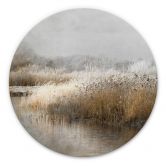 Alu-Dibond Talen - Wintermorgen - Rund 