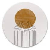 Alu-Dibond The Miuus Studio - Abstract Flow - Rund 