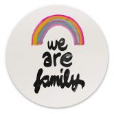 Rundes Wandbild We are family - Treechild - Alu-Dibond 
