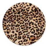 Wandbild Wilder Leopard - Animal Print - Tunaboylu - Alu-Dibond Rund 