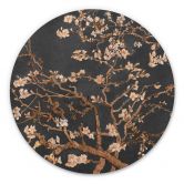 Alu-Dibond van Gogh - Mandelblüte herbstlich - Rund 