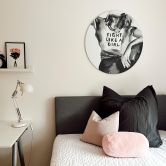 Alu-Dibond Verbaan - Fight like a Girl - Rund 