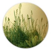 Alu-Dibond mit Goldeffekt Dürer - Das große Rasenstück - Rund 
