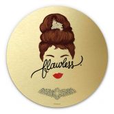 Wandbild Tohmé - Flawless Audrey - Alu-Dibond mit Goldeffekt Rund 