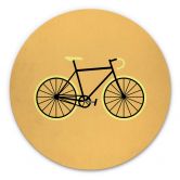 Alu-Dibond Kubistika - Fahrrad Liebe - Rund 