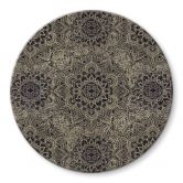 Glasbild Mandala Boho Antikgold - Bloomery Decor - Rund 