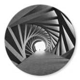 Glasbild Bunjamin - Rotation - Rund 