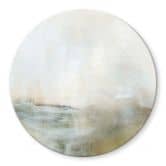 Glasbild Golden Abstrakt - Hobday - Rund 