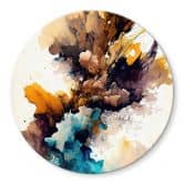 Glasbild Mauro - Farbenrausch im Herbst - Rund 