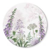 Glasbild Sir Edward - Lila Fingerhut - Rund 