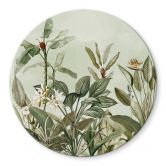 Glasbild Tropische Botanik - UN Designs - Rund 