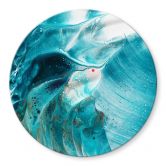 Glasbild Westum - Flying into the waves - Rund 