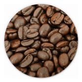 Holzbild Aroma Kaffeebohnen - Rund 