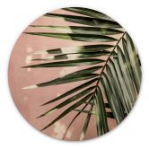Wandcirkel Hout Palmblad voor roze muur - Böhmer 