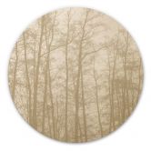Holzbild Stiller Winterwald - Böhmer - Rund 
