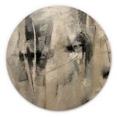 Holzbild Abstrakte Landschaft - Fedrau - Rund 