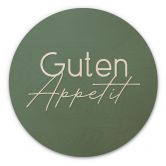 Holzbild Guten Appetit - Rund 