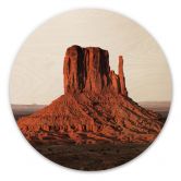 Holzbild Felsformation in Monument Valley - Hugonnard - Rund 