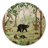 Wandcirkel Hout Kikki Belle - Zoekplaatje Bos 