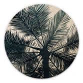 Holzbild Kubistika - California Dreaming - Rund 
