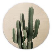 Wandcirkel Hout Cactusplant - Sisi & Seb 