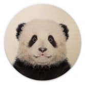 Holzbild Sisi & Seb - Baby Panda - Rund 
