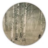 Holzbild Talen - Morgenruhe - Rund 