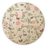 Holzbild Rosa Christrosen im Frühling - UN Designs - Rund 