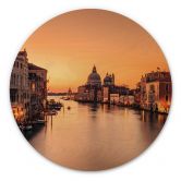 Holzbild Sonnenuntergang in Venedig - Zhang - Rund 