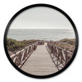 Poster Steg zum Strand - 1X Studio - Rund 