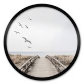 Poster Blick auf die Ostsee - Rund 