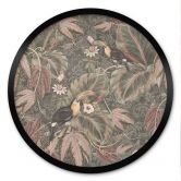 Poster Tukan im Tropenwald - Bloomery Decor - Rund 