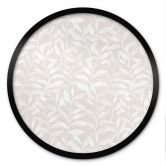 Poster Zarte Aquarell-Blätter - Soft Beige - Bloomery Decor - Rund 