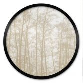 Poster Stiller Winterwald | Waldposter fürs Wohnzimmer - Böhmer - Rund 
