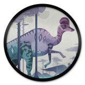Kinder-Poster Corythosaurus - Braun - Rund 