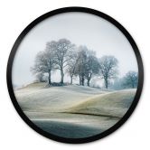 Poster Frostige Hügellandschaft - Eisenmann - Rund 