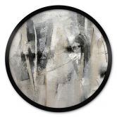Poster Abstrakte Landschaft - Fedrau - Rund 