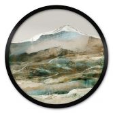 Poster Berge Abstrakt - Hobday - Rund 