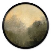 Poster Verborgenes Licht im Morgennebel - Hobday - Rund 