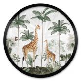 Poster Kikki Belle - Die Giraffen - Rund 