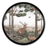 Poster Kikki Belle - Heimische Tiere im Wald - Rund 