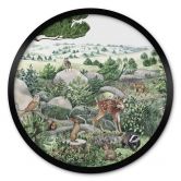 Poster Kikki Belle - Waldspaziergang - Rund 