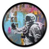 Poster Astronaut met duif - Kuryliuk - Rond 